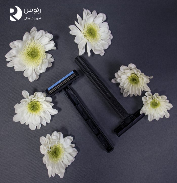 تیغ اصلاح هتلی دو لبه صابوندار