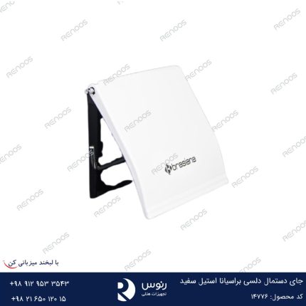 جای دستمال دلسی براسیانا استیل سفید