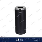 سطل اداری براسیانا 12 لیتری استیل مشکی