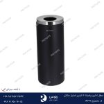 سطل اداری براسیانا 16 لیتری استیل مشکی
