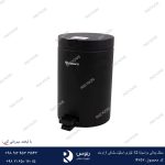 سطل پدالی براسیانا 12 لیتری استیل مشکی آرام بند