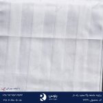 پارچه ملحفه وگا سفید راه دار