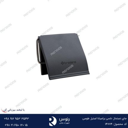 جای دستمال دلسی براسیانا استیل طوسی