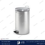 سطل پدالی براسیانا 16 لیتری استیل خش‌دار آرام بند