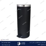 سطل زباله پدالی 20 لیتری آرام بند مشکی براسیانا