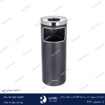 سطل زباله اداری پنجره دار مشکی 20 لیتری براسیانا